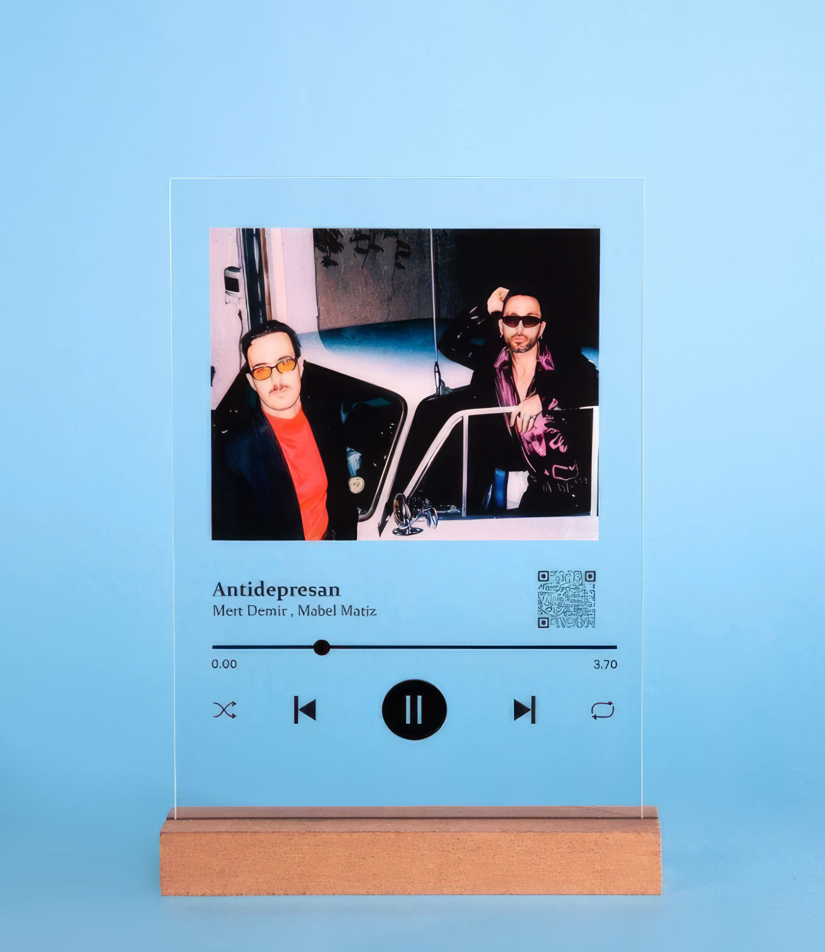 Kişiye Özel Hediye Youtube Qr Plaket