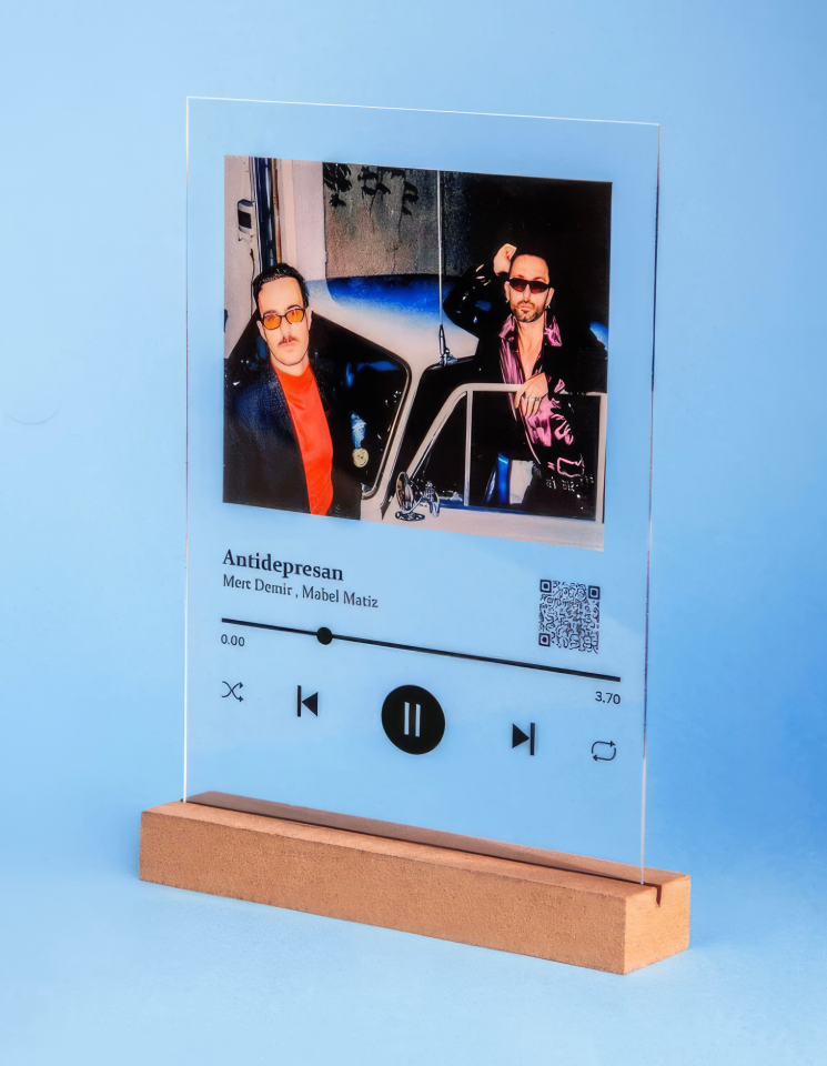 Kişiye Özel Hediye Youtube Qr Plaket