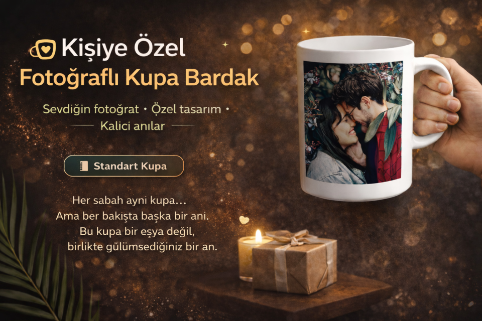 Kişiye Özel Çift Yüzey Fotoğraf Baskılı Kupa Bardak