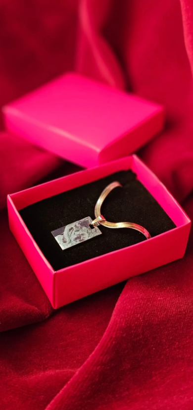 Kişiye Özel Fotoğraf Ve İsim Baskılı Kolye